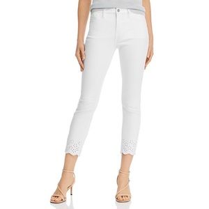 Women's White Cropped Jeans